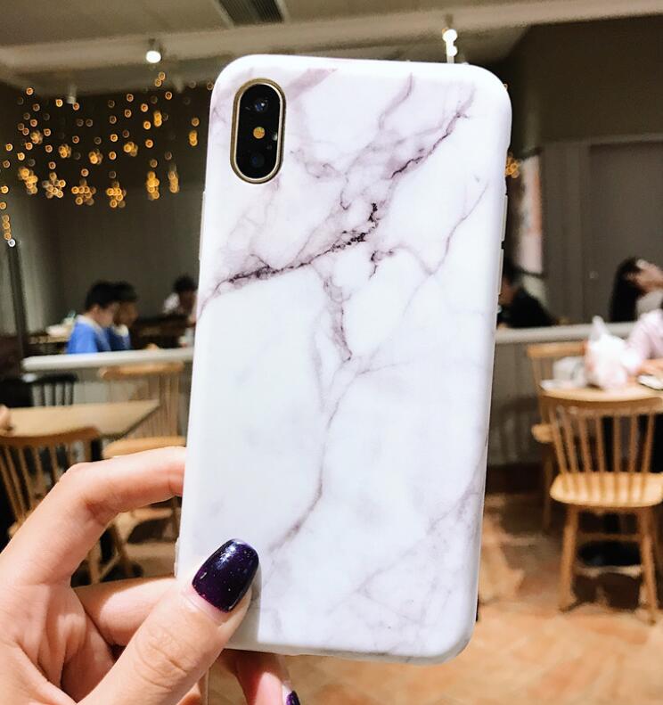 Marble Stone Case For iPhone 7 8 6 6s Plus Cases Stand Holder Soft Gel TPU Silicone Case For iPhone X XS XR XS Max Cover