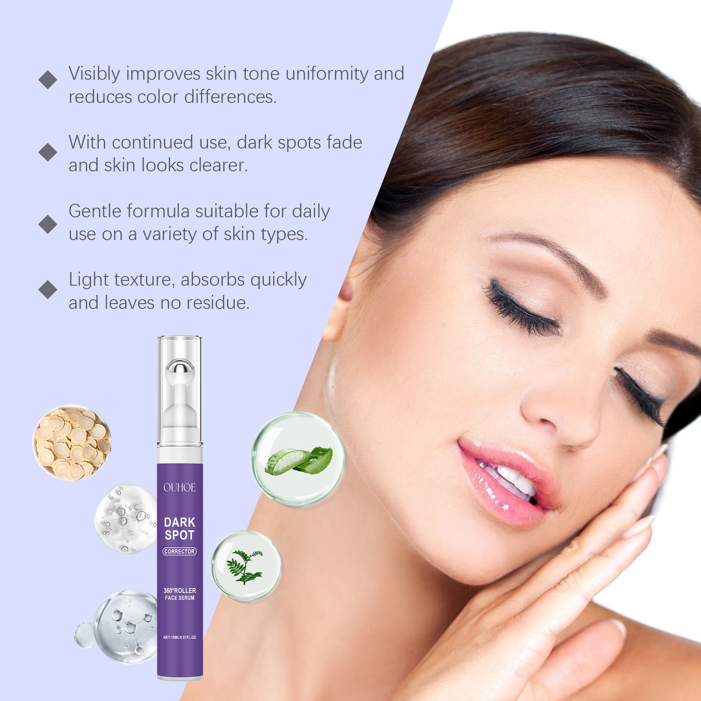 OUHOE Face Essence Brightening Complexion, Improving Facial Dullness, Hydrating And Moisturizing Essence