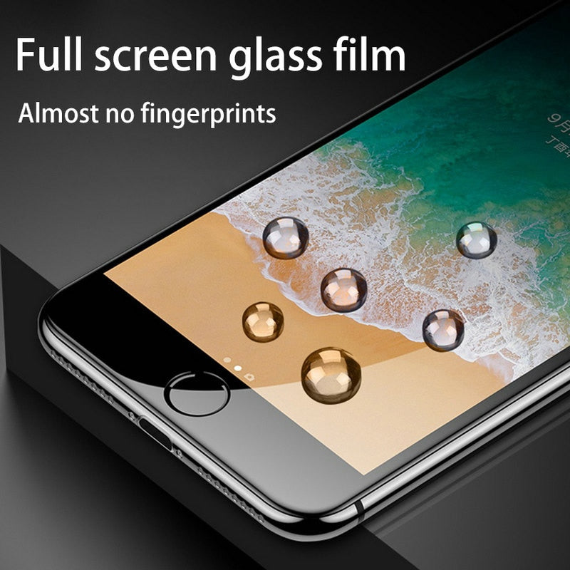 6D Glass On The For iPhone 6 6 s Plus Tempered Glass Full Cover 5D Round Edge Case Screen Protector For iPhone X 7 8 6 Plus 10