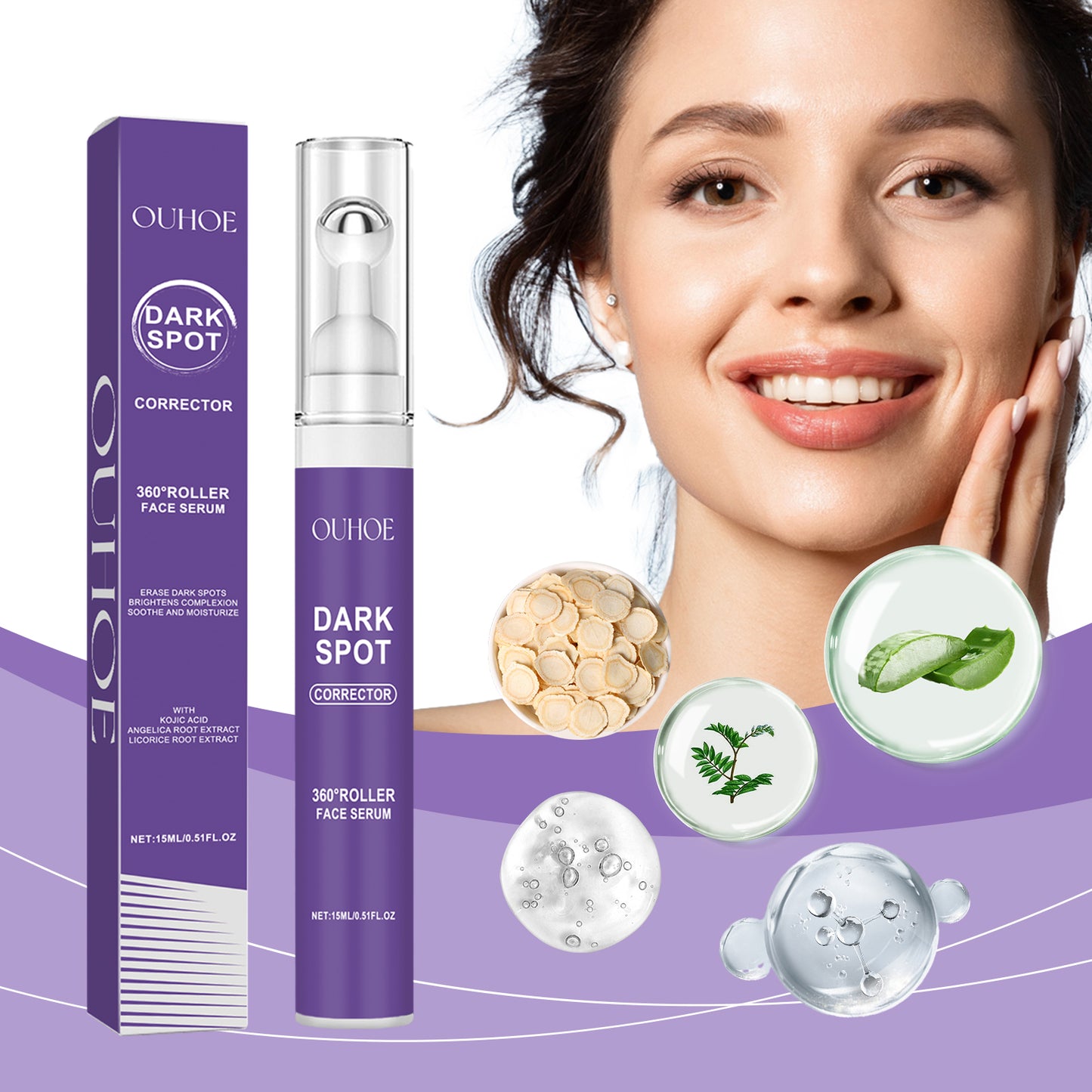 OUHOE Face Essence Brightening Complexion, Improving Facial Dullness, Hydrating And Moisturizing Essence
