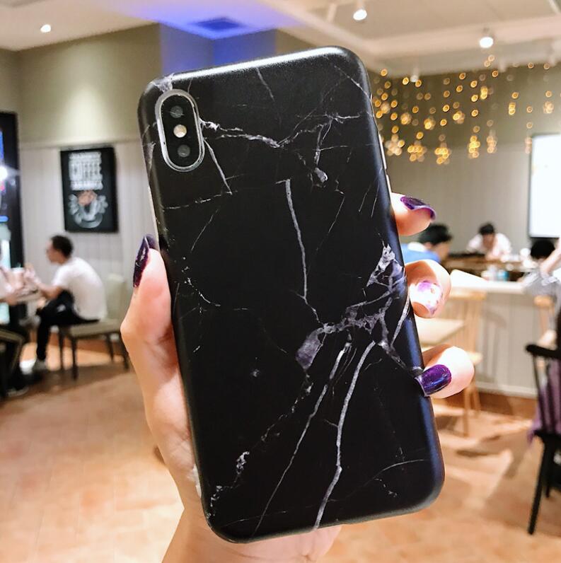 Marble Stone Case For iPhone 7 8 6 6s Plus Cases Stand Holder Soft Gel TPU Silicone Case For iPhone X XS XR XS Max Cover