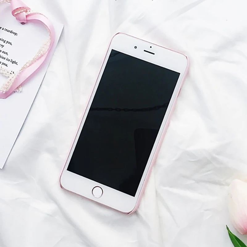 Love Heart Painted Graphic Case For iPhone XS XR XS Max X 5 5S 6 6S 7 8 Plus Couples Back Cover Ultra Thin Matte Hard PC