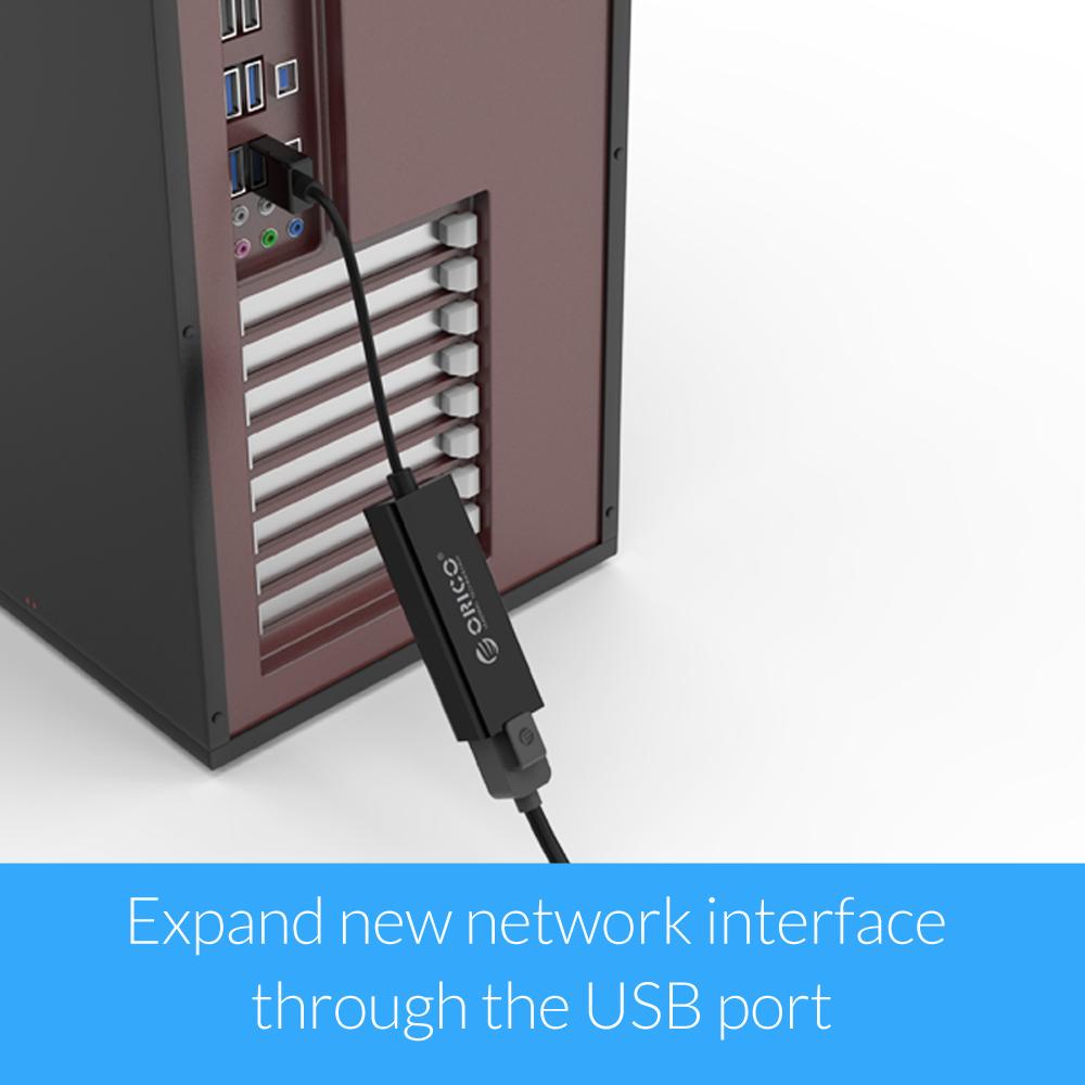 ORICO USB Ethernet Adapter USB 3.0 Network Card USB to Ethernet RJ45 Lan Gigabit Internet for Laptop PC Windows 7 8 10 XP Mac