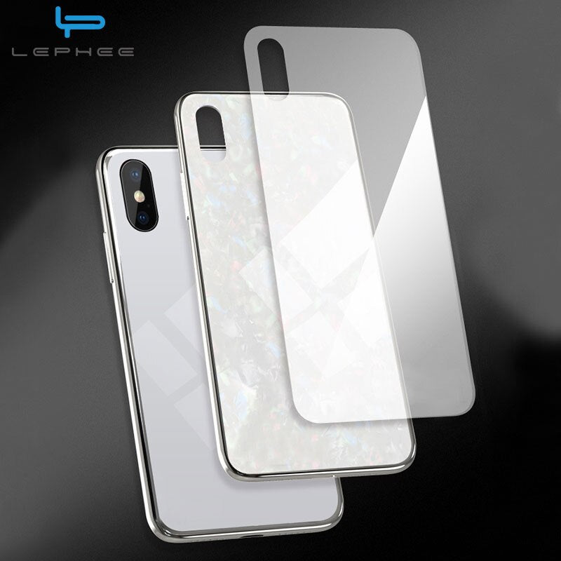For iPhone 7 Case For iPhone X Case For iPhone XS Max XR 10 6 6s 8 Plus Luxury Conch Shell Shockproof Tempered Glass Phone Case
