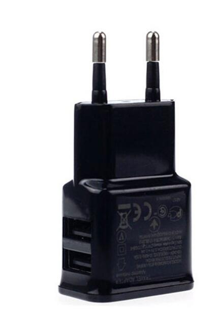 Wall Charger 2 USB Ports Charging Adapter for Travel Home EU Plug