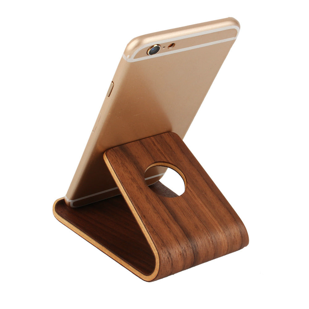 Universal Wooden Bamboo Mobile Phone Stand Holder Lightweight Slim Cellphones Stands for iPhone