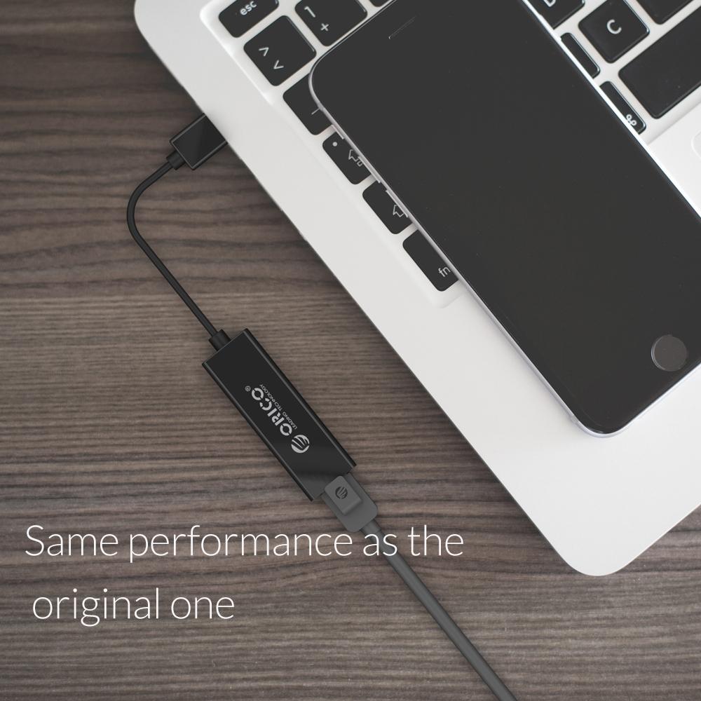 ORICO USB Ethernet Adapter USB 3.0 Network Card USB to Ethernet RJ45 Lan Gigabit Internet for Laptop PC Windows 7 8 10 XP Mac