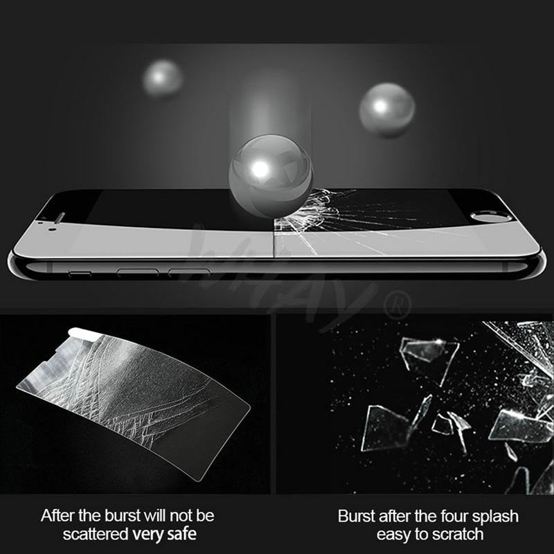 6D Glass On The For iPhone 6 6 s Plus Tempered Glass Full Cover 5D Round Edge Case Screen Protector For iPhone X 7 8 6 Plus 10
