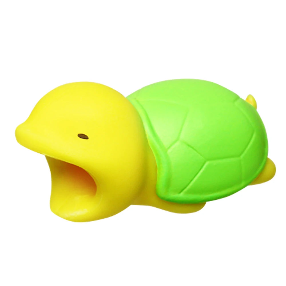 Cute Animal Shape Cable Protector Soft Silicone Anti Break Data Line Protective Cell Computers Mobile Phone Accessories