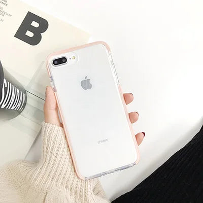 Anti-knock Shockproof Case for iphone X XR XS XS Max Transparent soft TPU case for iphone 7 8 7plus Protective shell