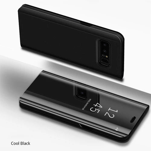 Smart Phone Case For Samsung Galaxy A6 A5 A7 A8  Mirror Clear View Leather Cover For Samsung S9 Plus Note 8 S8 S7 Edge Case