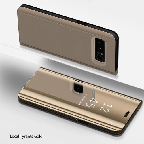 Smart Phone Case For Samsung Galaxy A6 A5 A7 A8  Mirror Clear View Leather Cover For Samsung S9 Plus Note 8 S8 S7 Edge Case